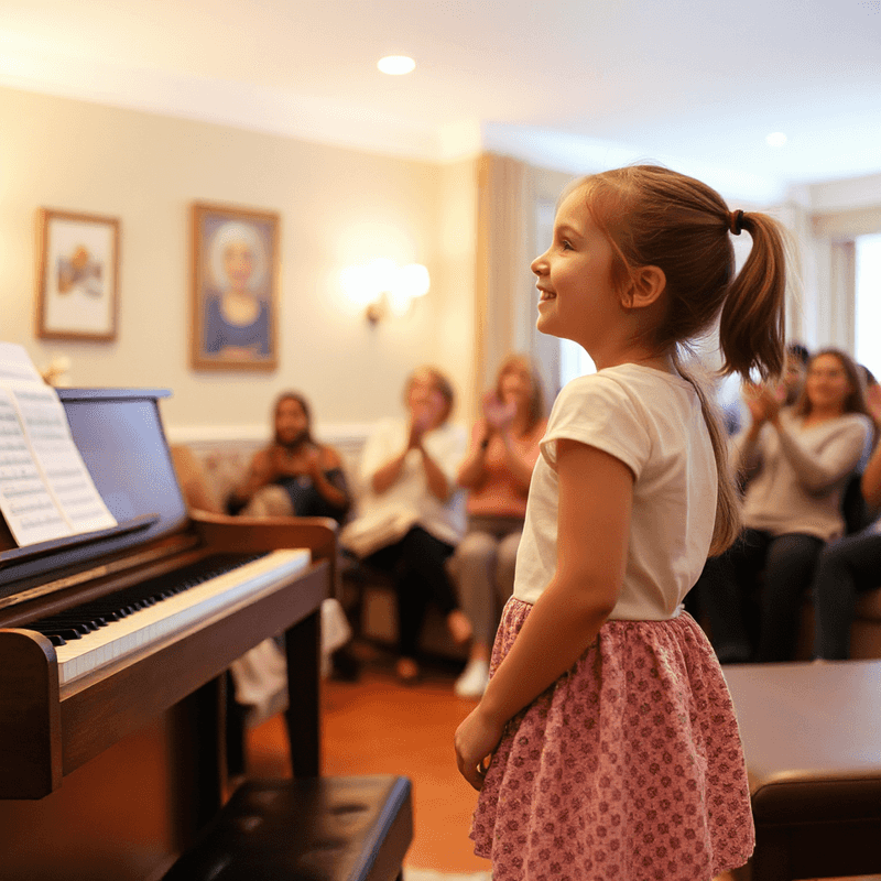 proud girl standing up after a successful piano performance.png