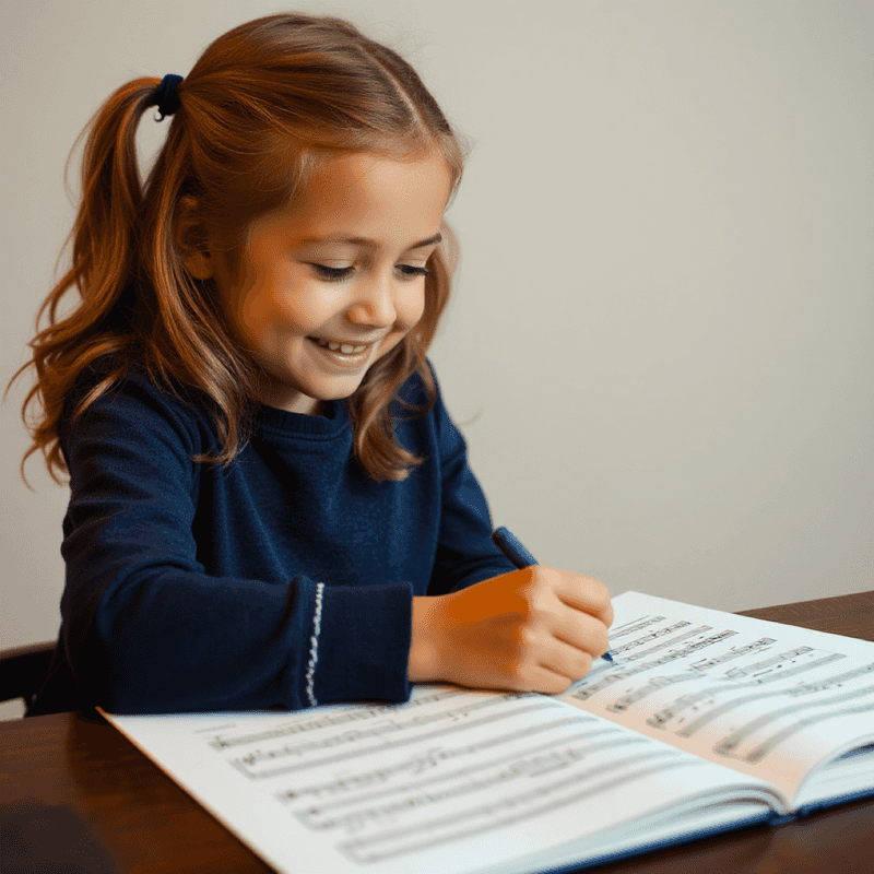 little girl writing on music sheet.png